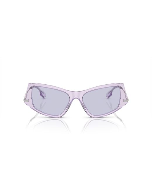 Burberry Black Be4408 40951A Sunglasses Acetate Geometric Normal