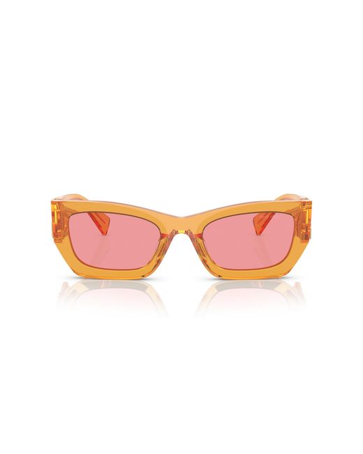 Miu Miu Black Mu 09Ws 12T1D0 Sunglasses Acetate Squared Normal