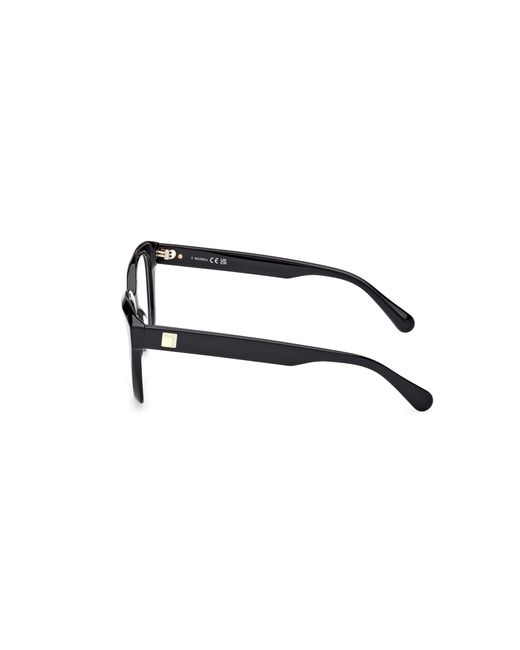MAX&Co. Black Mo5204 001 Optical Frames Acetate Squared Normal