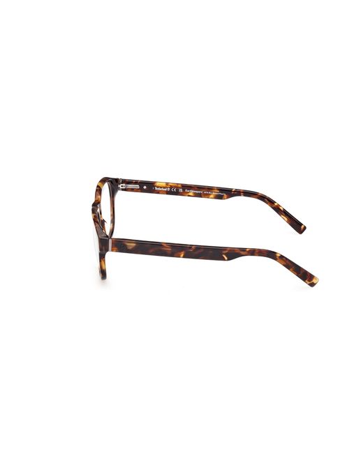 Timberland Black Tb50052 054 Optical Frames Acetate Round Normal for men