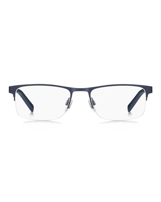 Tommy Hilfiger Black Th 2083 Fll Optical Frames Steel Squared for men