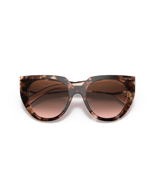 Prada Black Pr 14Ws 01R0A6 Sunglasses Acetate Cat Eye Normal Shaded