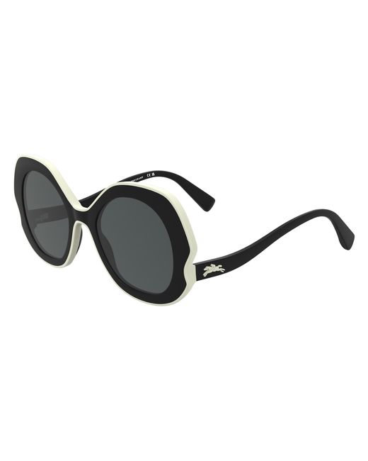 Longchamp Black Lo780S 038 Sunglasses Bio-Inject Round Normal