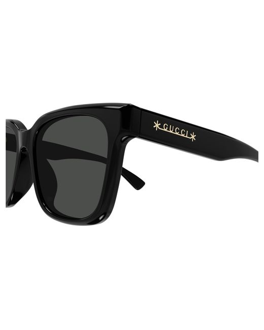 Gucci Black Gg1175Sk 001 Sunglasses Acetate Squared Polarized