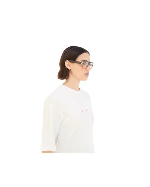 Marni Black Cwi Zamalek Optical Fade Optical Frames Acetate Squared
