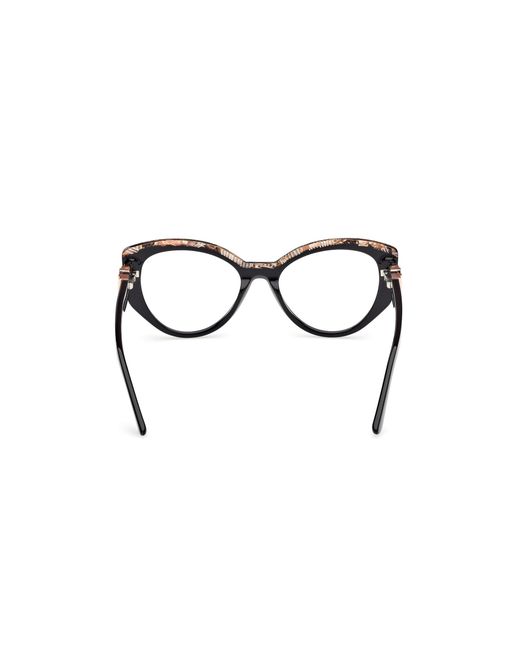 Guess Black Gm50031 005 Optical Frames Acetate Cat Eye Normal