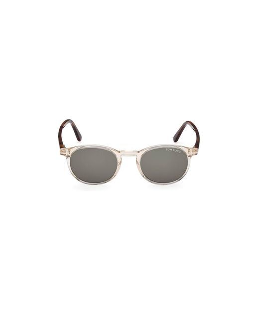 Tom Ford Black Ft0539 Andrea-02 45N Sunglasses Acetate Round Normal for men