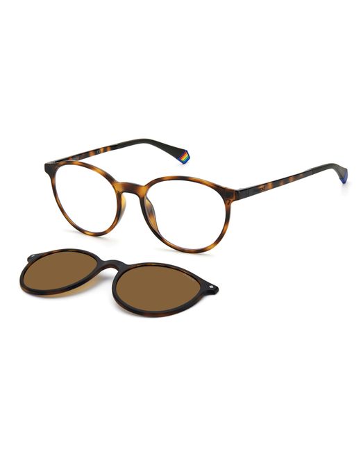 Polaroid Black Pld 6137/Cs 086/Sp Sunglasses Plastic Copper Round Polarized