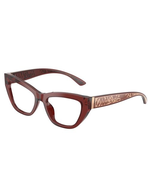 Dolce & Gabbana Black Dg3412 3045 Optical Frames Acetate Transparent Cat Eye Normal
