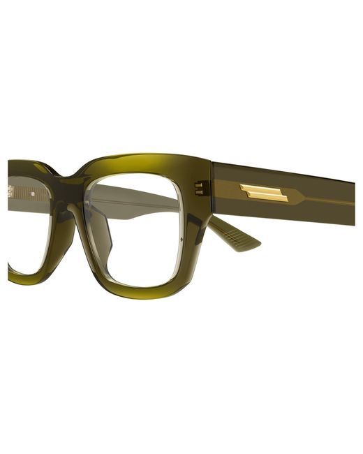 Bottega Veneta Black Bv1361O 009 Optical Frames Acetate Transparent Squared for men
