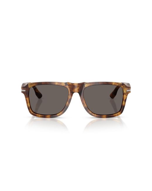 Persol Black Po8002S 1243B1 Sunglasses Acetate Squared Normal for men