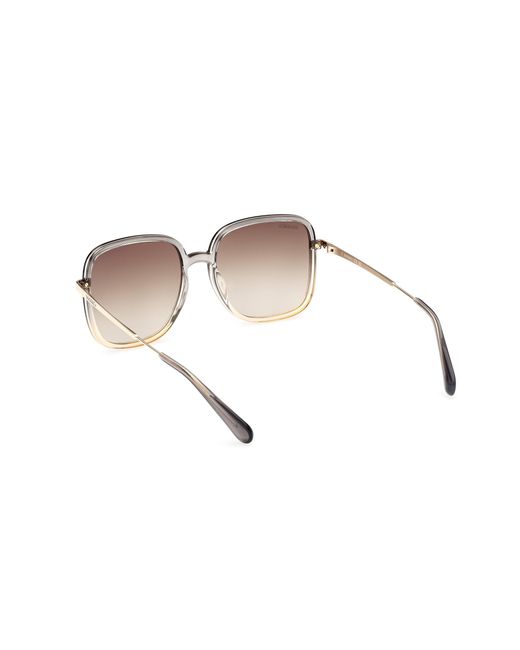 MAX&Co. Black Mo0083 20F Sunglasses Injected Squared Normal Shaded