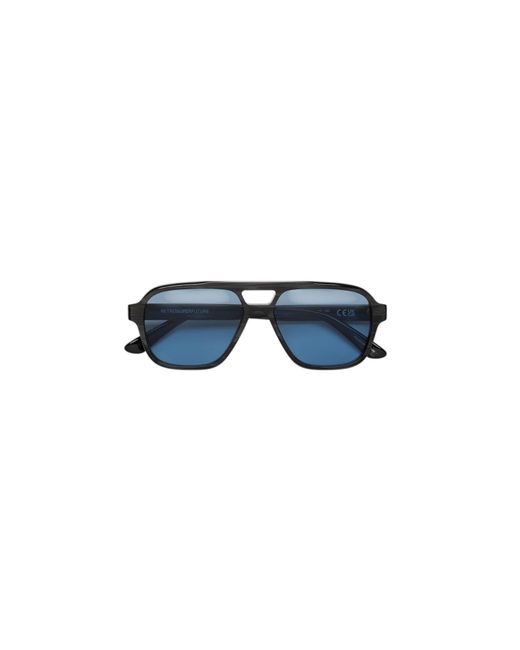 Retrosuperfuture Black 0Jt Maneval Cat Sunglasses Acetate Light Squared Normal