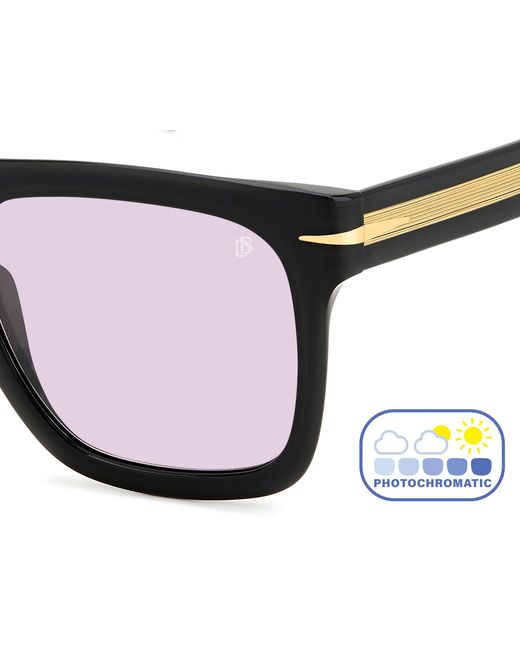 David Beckham Black Db 7000/S Flat 807/Ke Sunglasses Acetate Squared for men