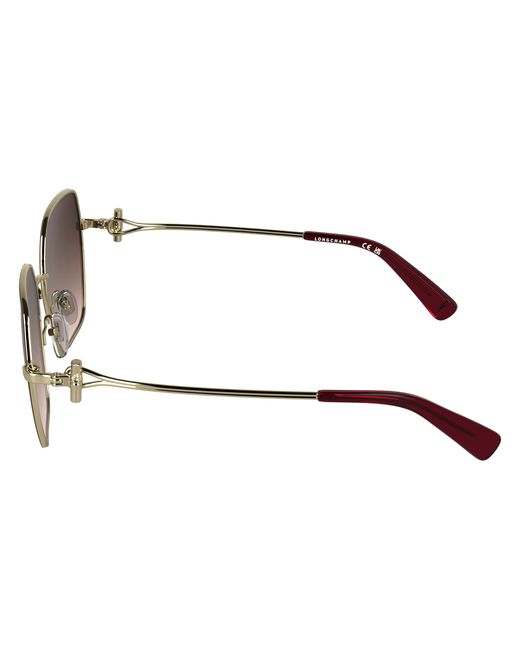 Longchamp Black Lo190S 721 Sunglasses Metal Squared Normal