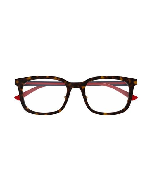 Gucci Black Gg1873Ok 002 Optical Frames Acetate Transparent Squared for men