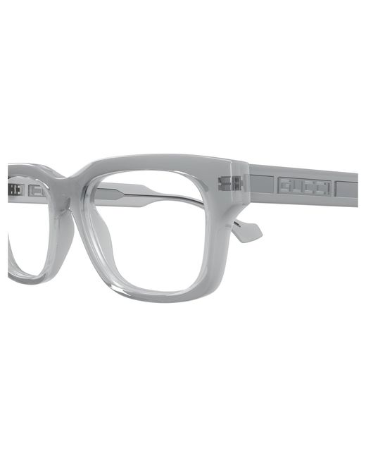 Gucci Black Gg1731O 003 Optical Frames Acetate Transparent Squared for men