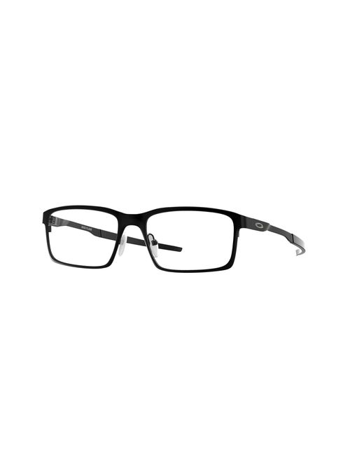 Oakley Black Ox3232 Base Plane 323201 Optical Frames Metal Squared Normal for men