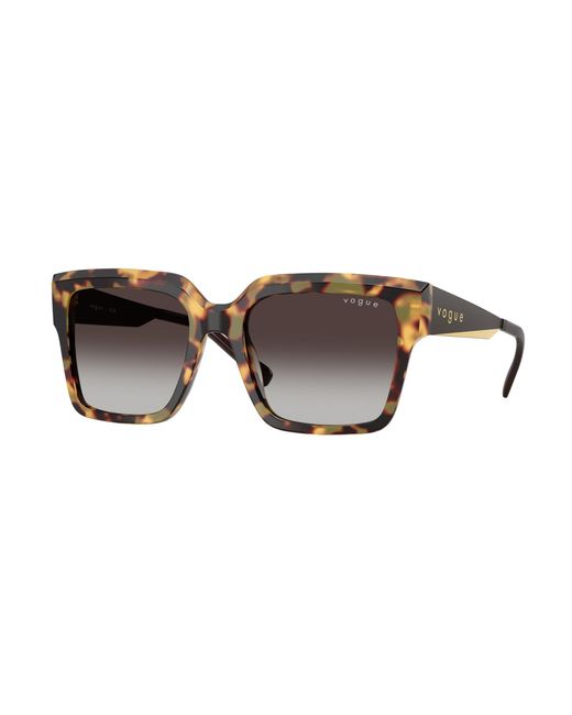 Vogue Eyewear Black Vo5553S 26058G Sunglasses Acetate Squared Normal Shaded