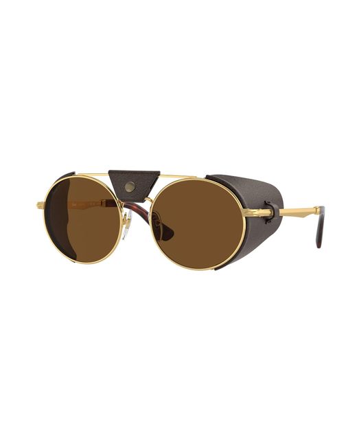 Persol Black Po2496Sz 114057 Sunglasses Metal Round Polarized
