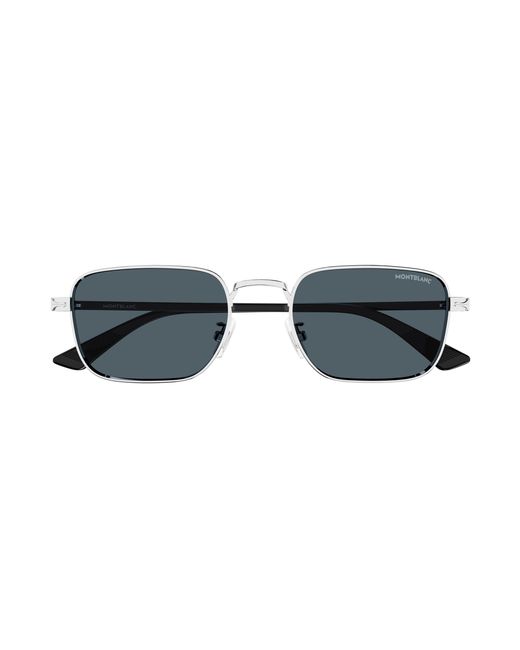 Montblanc Black Mb0339S 003 Sunglasses Metal Squared for men