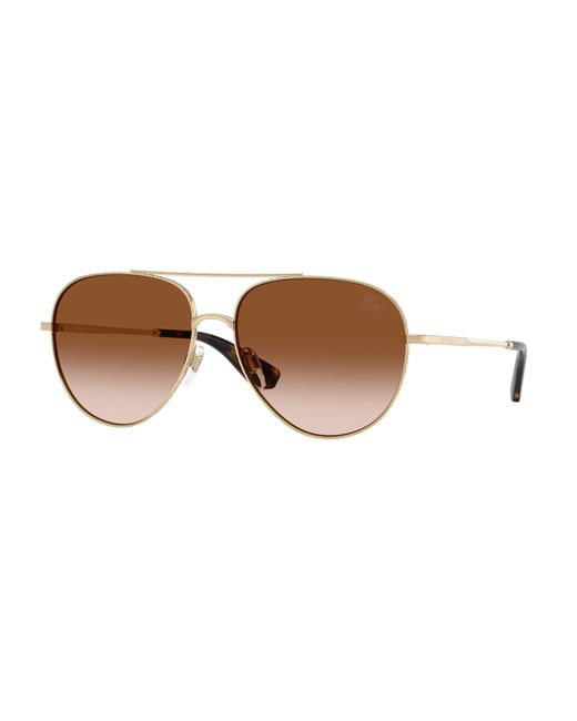 Burberry Black Be3172 110913 Sunglasses Metal Pilot Normal Nuanced