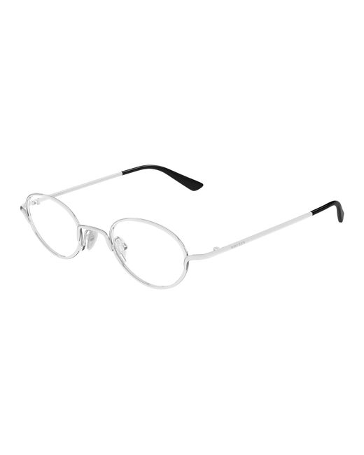 McQueen Black Am0562O 001 Optical Frames Metal Transparent Round