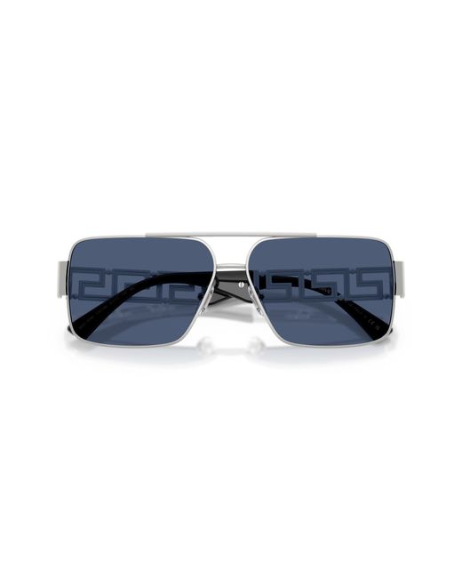Versace Black Ve2290 100180 Sunglasses Metal Squared Normal for men