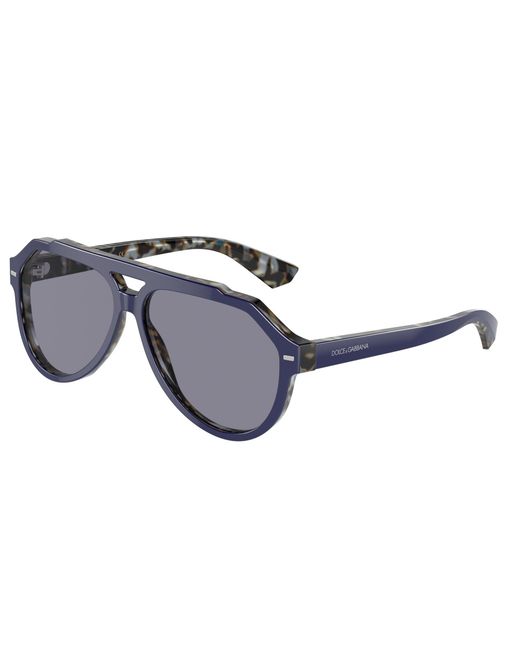 Dolce & Gabbana Black Dg4452 3423/1 Sunglasses Acetate Pilot Normal for men