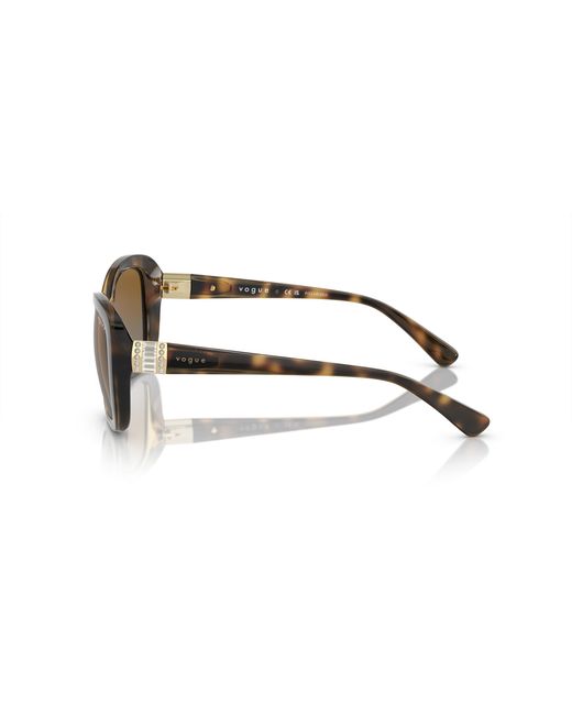 Vogue Eyewear Black Vo2943Sb W656T5 Sunglasses Injected Butterfly Polarized Shaded