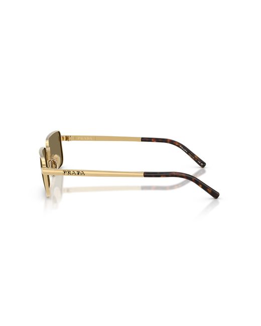 Prada Black Pr D54S 24J90F Sunglasses Metal Squared Normal for men