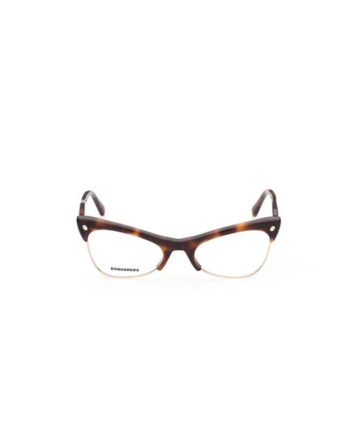 DSquared² Black Dq5332 052 Optical Frames Outlet Acetate Cat Eye