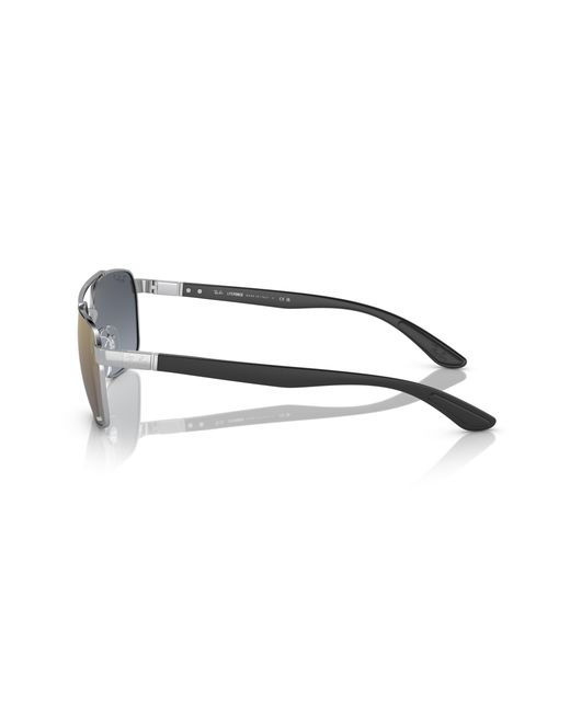 Ray-Ban Sunglasses Man Rb3701 - Black Frame Blue Lenses Polarized 59-17 for men