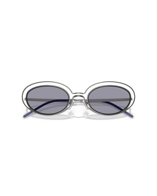 Emporio Armani Black Ea2160 301080 Sunglasses Metal Round Normal