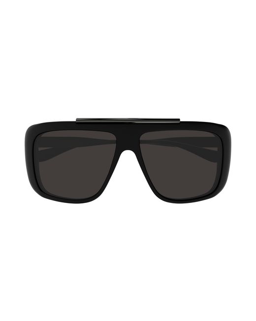 McQueen Black Am0492S 002 Sunglasses Acetate Pilot