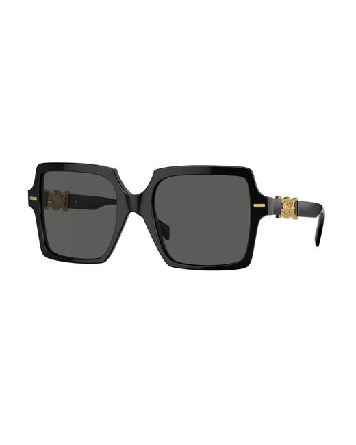 Versace Black Ve4441 Gb1/87 Sunglasses Acetate Squared Normal