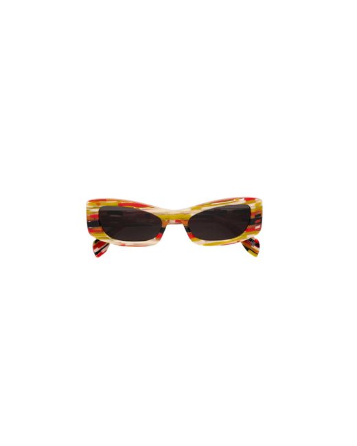 Marni Black Dpo Nyama Stripes Sunglasses Acetate Squared