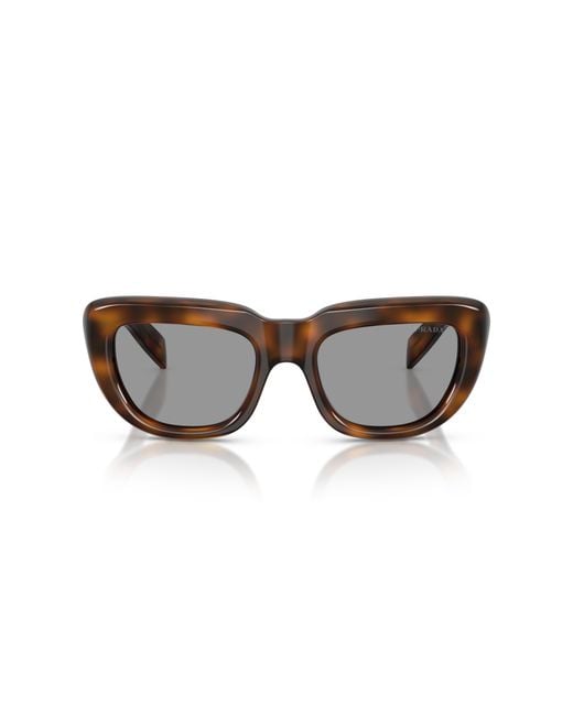 Prada Black Pr D07S 20D50Q Sunglasses Acetate Squared Normal
