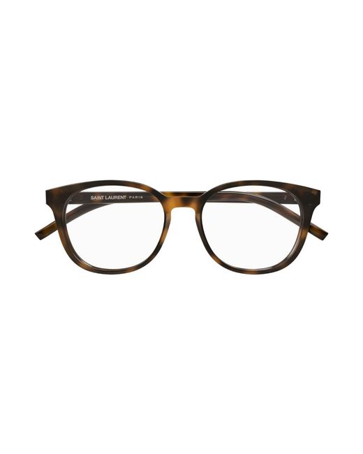 Saint Laurent Black Sl M111/F 002 Optical Frames Plastic Squared