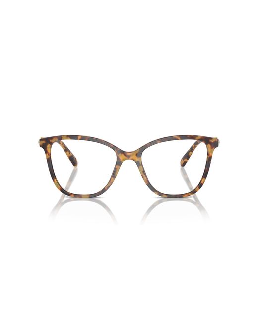Swarovski Black Sk2020 1040 Optical Frames Acetate Transparent Squared Normal