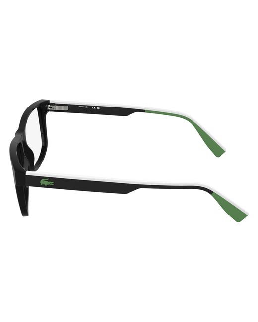 Lacoste Black L4011 001 Optical Frames Bio-Injected Squared Normal for men