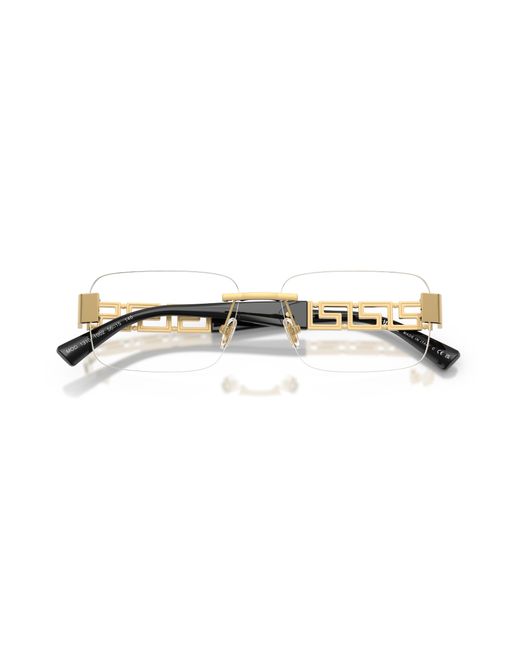 Versace Black Ve1310 1002 Optical Frames Metal Pillow Normal for men