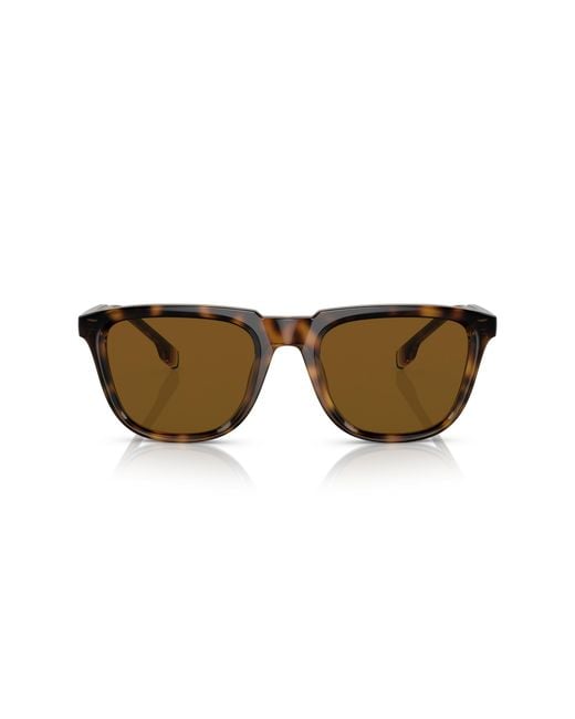 Burberry Black Be4381U 300283 Sunglasses Plastic Squared Polarized for men