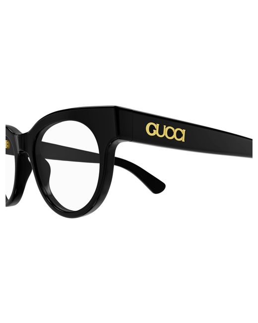 Gucci Black Gg1792O 003 Optical Frames Acetate Transparent Round