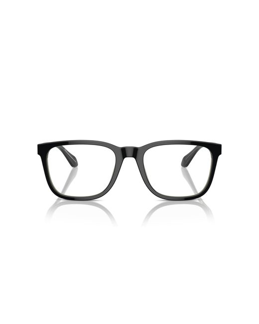 Giorgio Armani Black Ar7255 6087 Optical Frames Acetate Transparent Pillow Normal for men