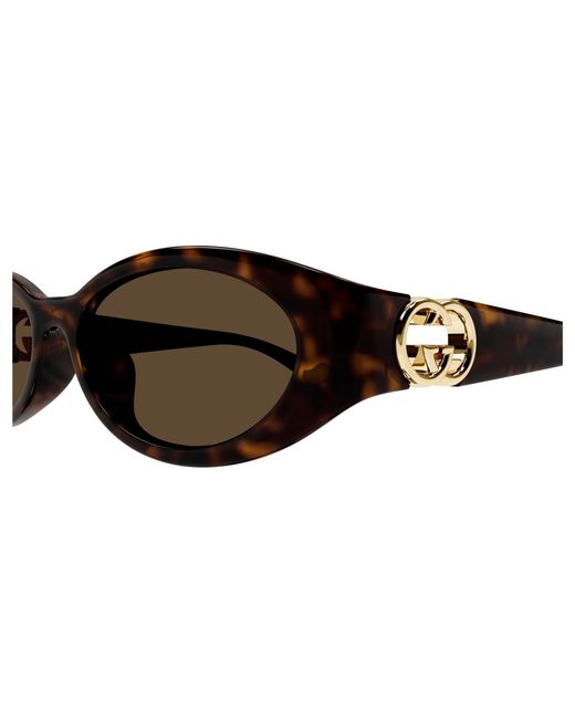 Gucci Black Gg1662Sa 002 Sunglasses Injected Round