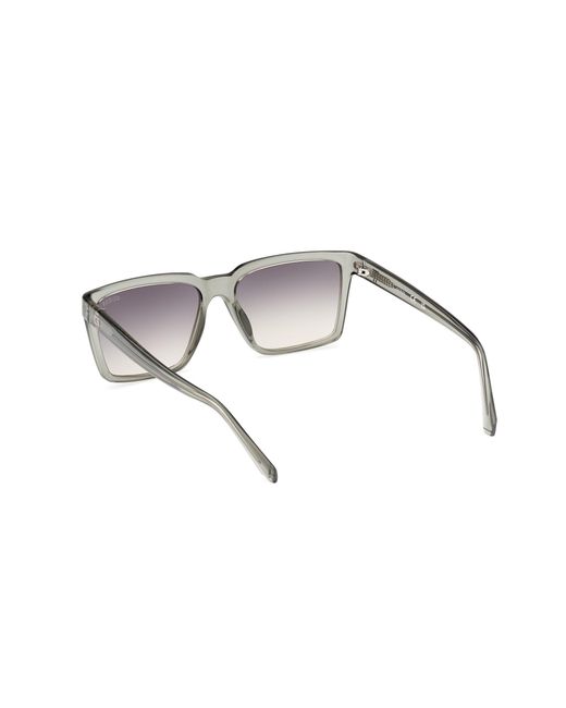 Guess Black Gu00084 93P Sunglasses Injected Squared Normal Shaded for men
