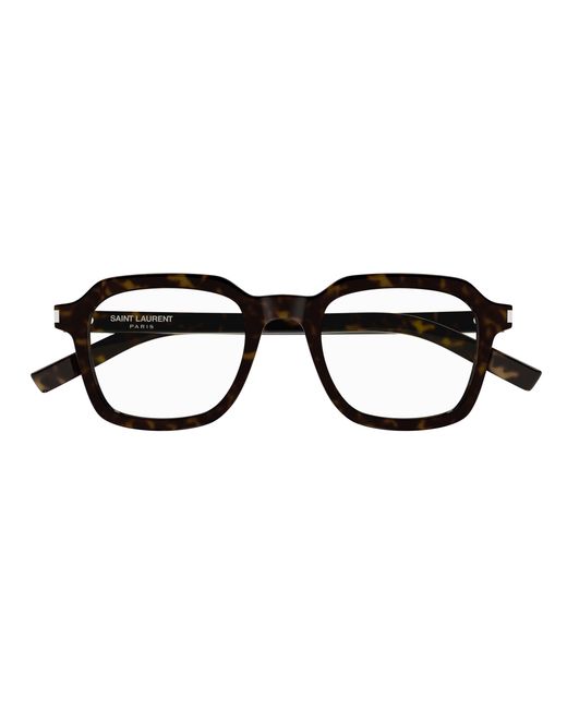 Saint Laurent Black Sl 715 Slim Opt 002 Optical Frames Acetate Transparent Squared