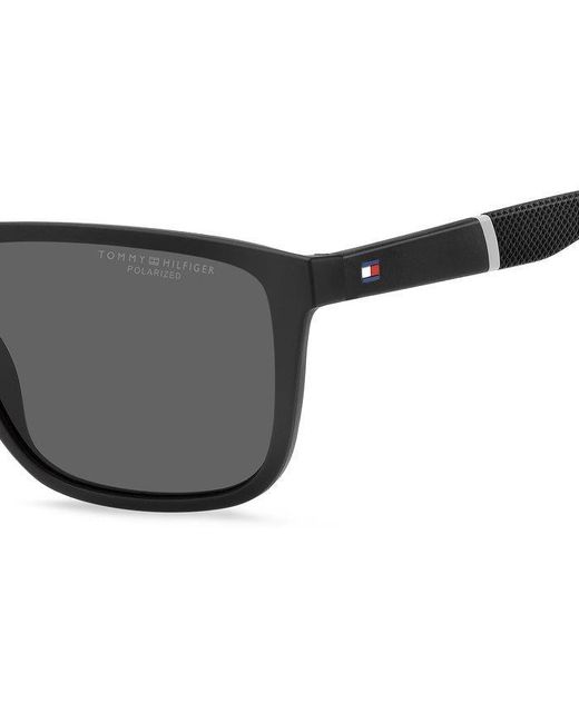 Tommy Hilfiger Black Th 2043/S 003/M9 Sunglasses Plastic Squared Polarized for men
