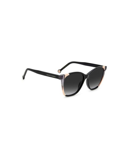 Carolina Herrera Black Ch 0061/S Kdx/9O Sunglasses Plastic Round Shaded